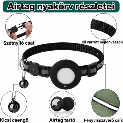 SafetyCat Önkioldós Macska Nyakörv - EcoMancs