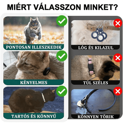 SafetyCat Önkioldós Macska Nyakörv - EcoMancs